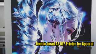 High Speed Double Head A3 DTF Printer for Professional Custom Apparel